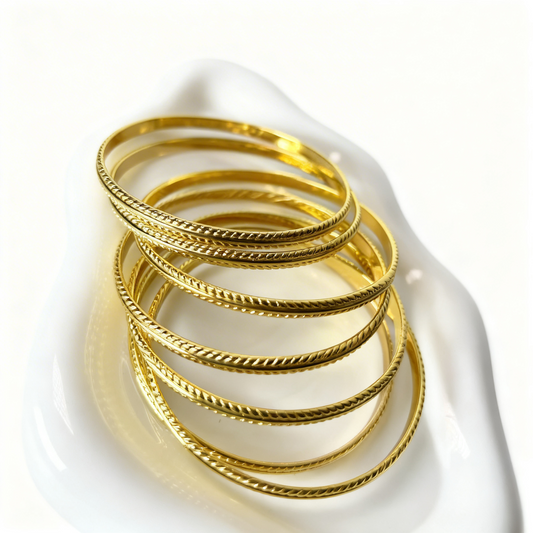 Bracelets Assia sur plateau, vue complète