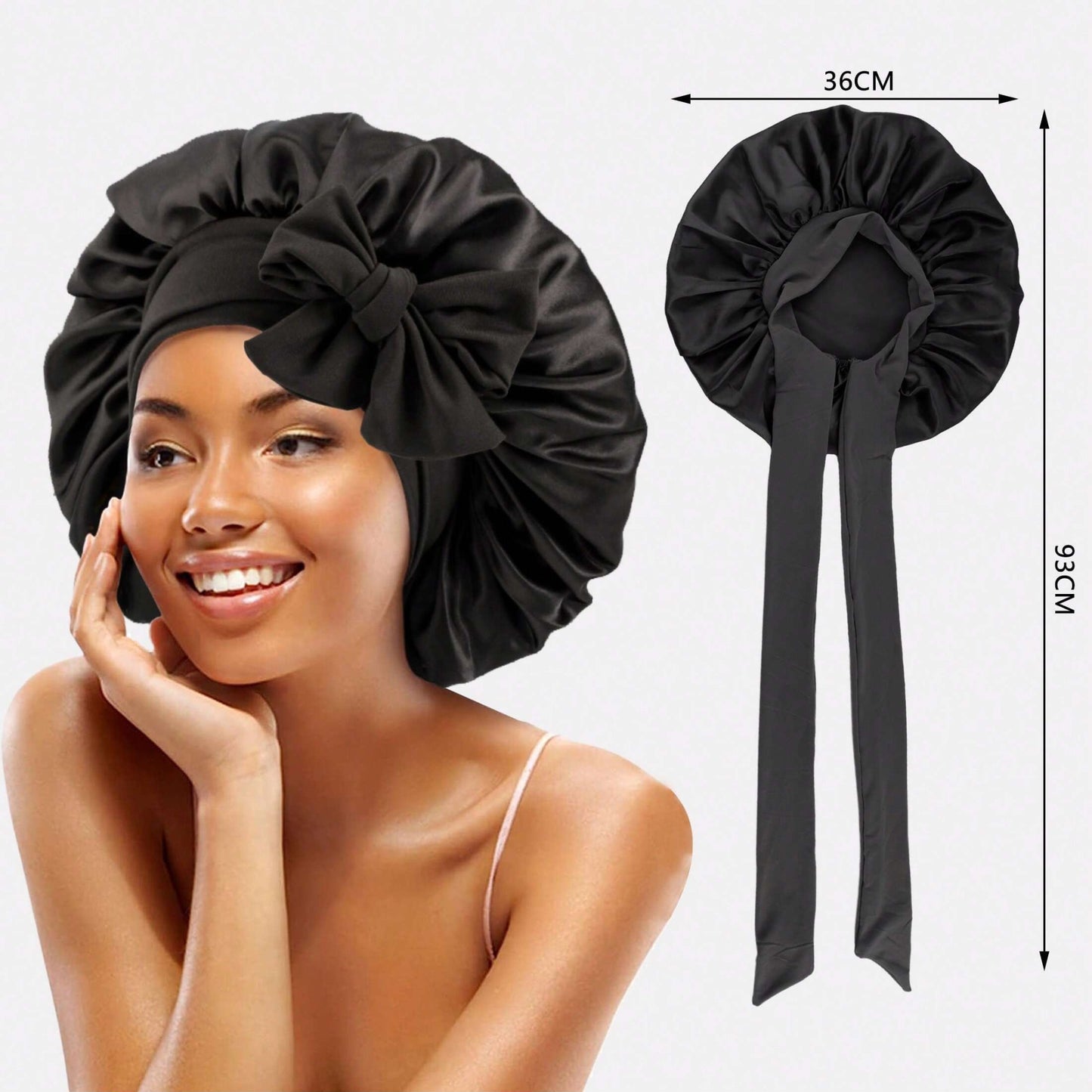 Bonnet en Satin pour Cheveux