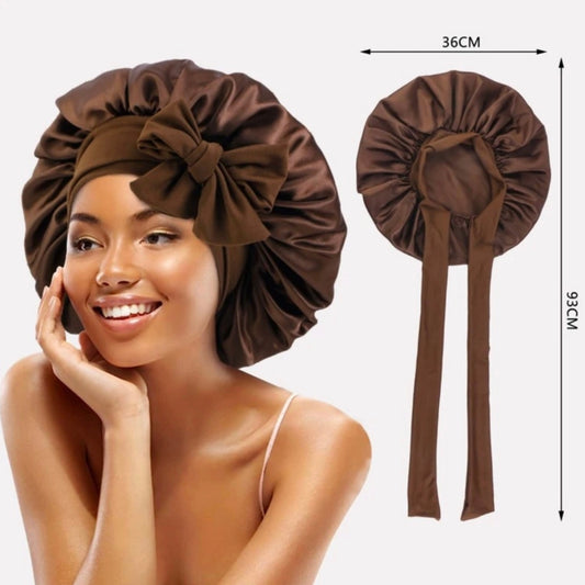 Bonnet en Satin pour Cheveux