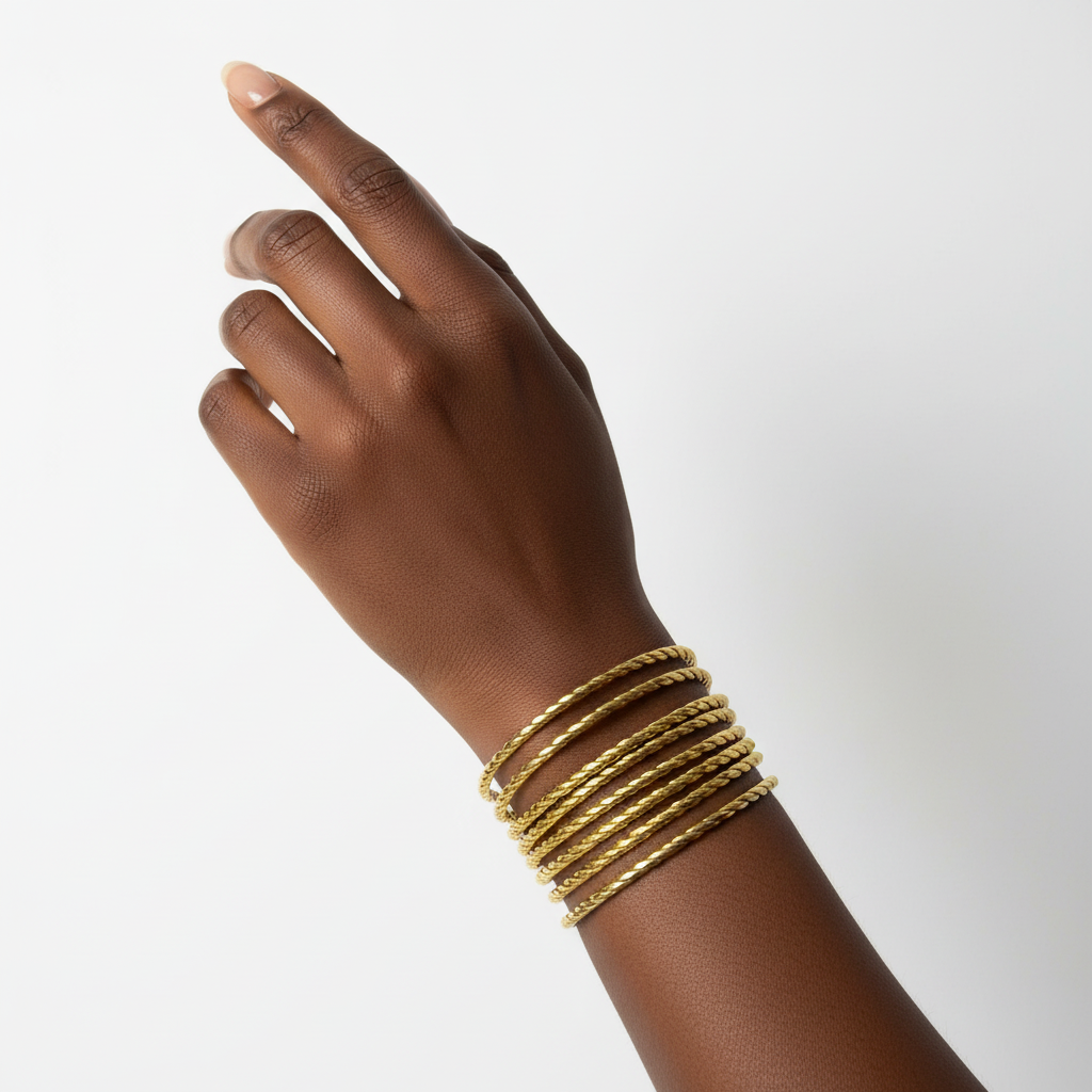 Bracelets Assia portés au poignet