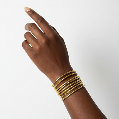 Bracelets Assia portés au poignet