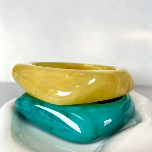 Bracelets résine, vue détaillée