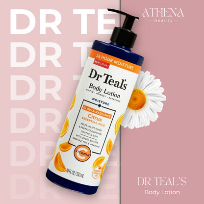 Dr Teals Lotion corporelle éclat et luminosité à la vitamine C