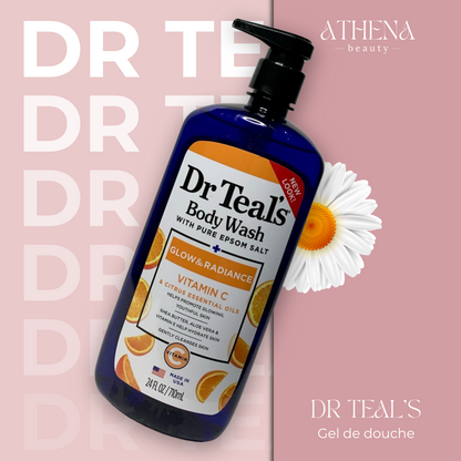 Dr Teals Gel douche éclat et luminosité à la vitamine C