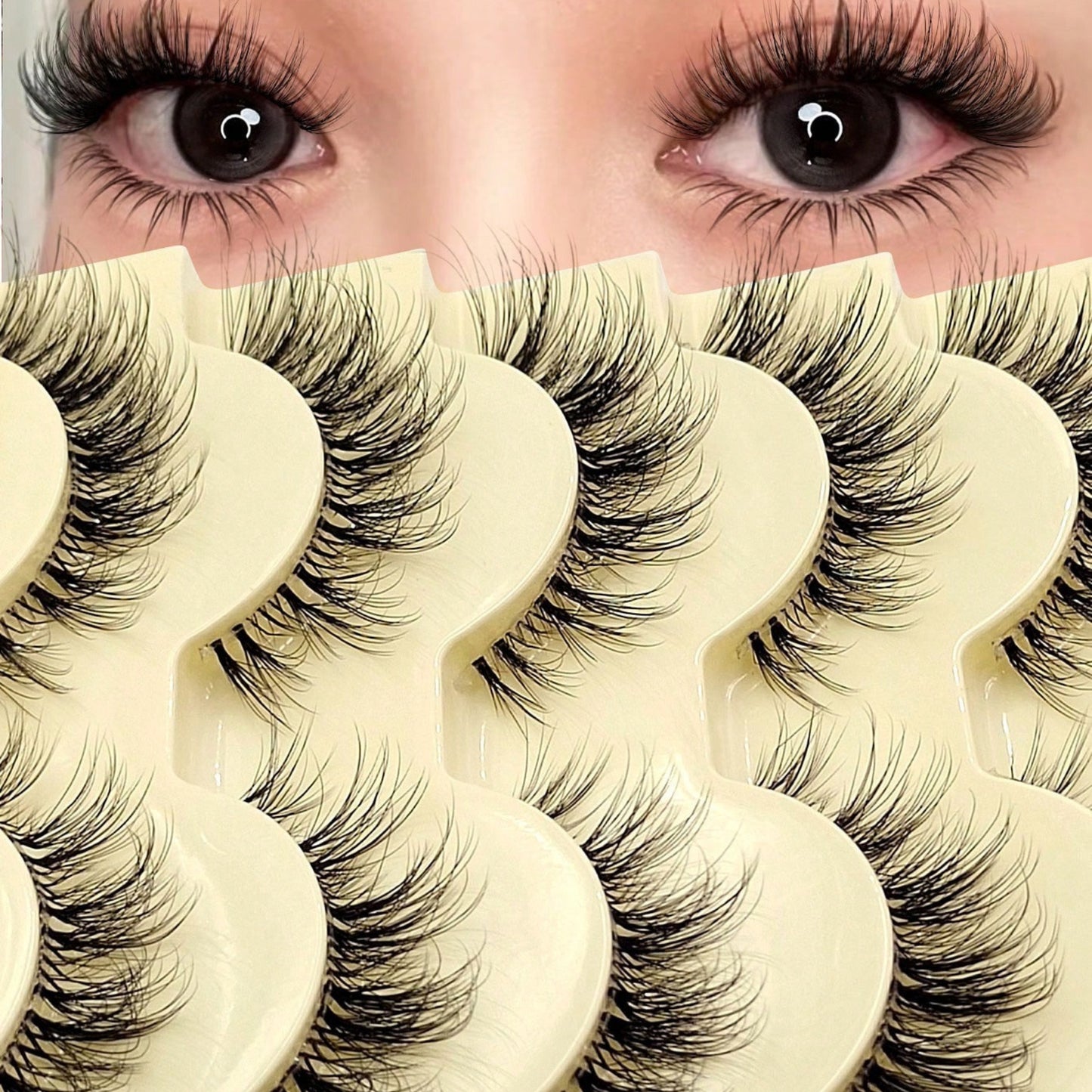 Faux Cils Réutilisables Modèle Yetta - Effet Naturel Longue Durée
